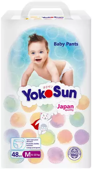 YOKOSUN Подгузники-Трусики M (6-10 кг) 48 шт