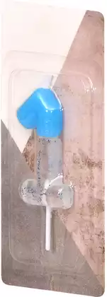 Свеча синяя 8,5 см цифра 1