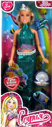 Кукла София, 66001BOX-M4-S-BB Русалка, акс. КАРАПУЗ