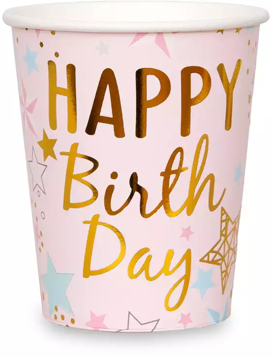 Набор стаканов фиолетовые 6 шт