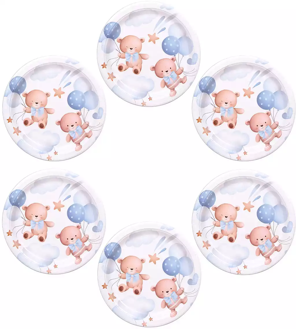 Набор тарелок Мишка (23 см) 6 шт