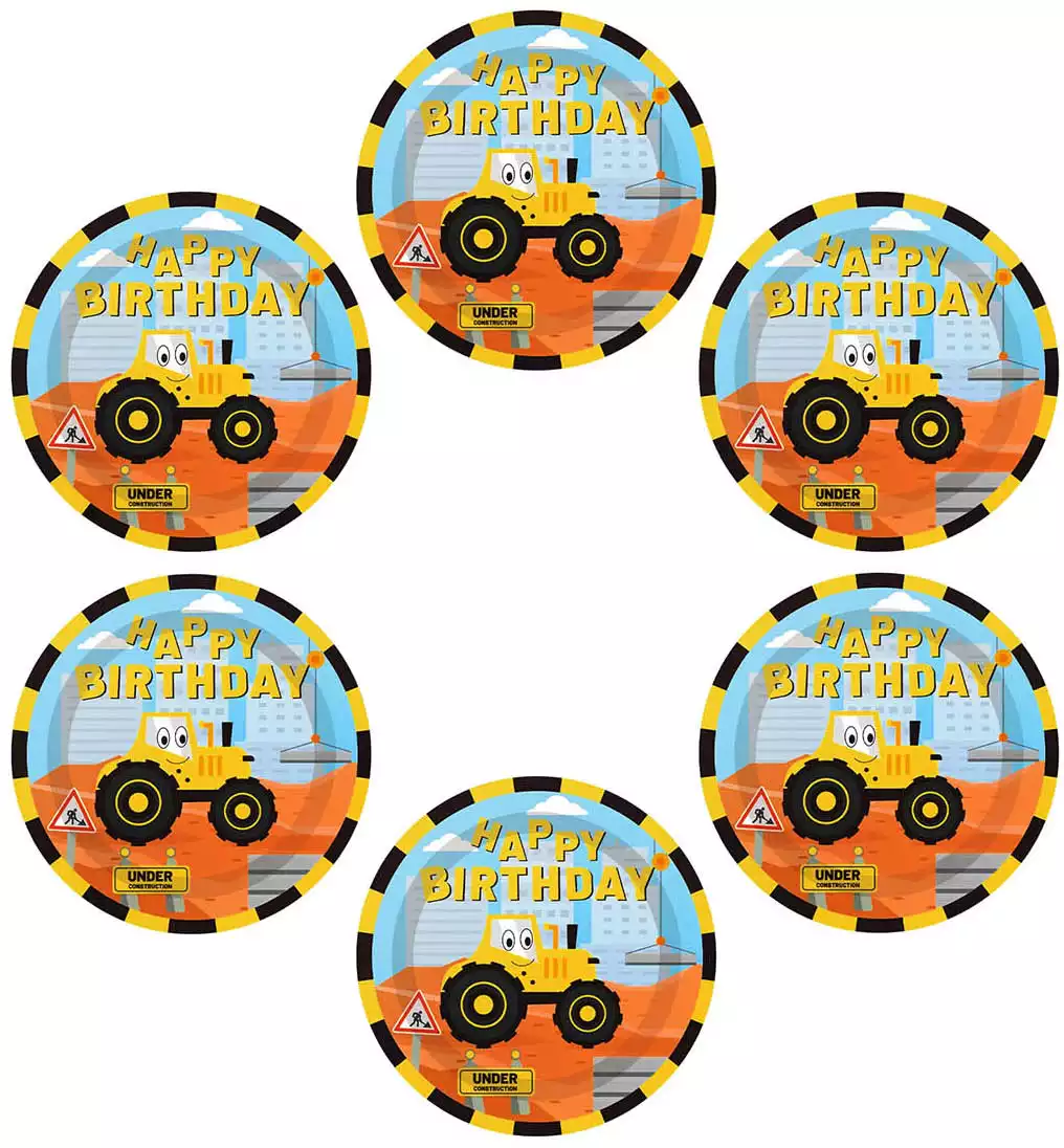 Набор тарелок Экскаватор (23 см) 6 шт