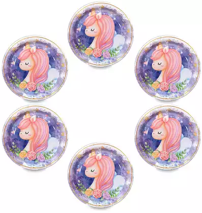 Набор тарелок Единорог (23 см) 6 шт !!