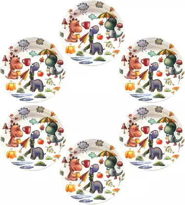 Набор тарелок Динозовр (23 см) 6 шт !!!-