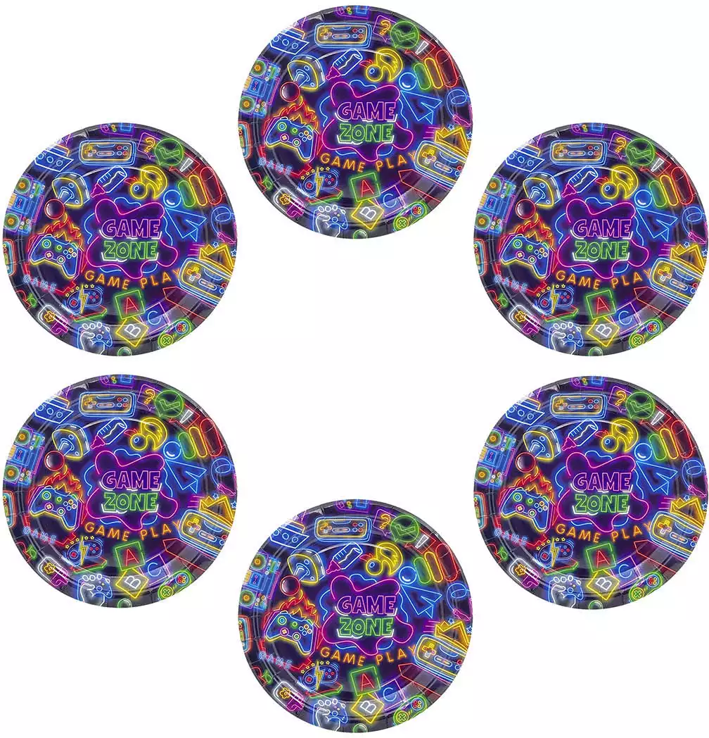 Набор тарелок Неон (23 см) 6 шт