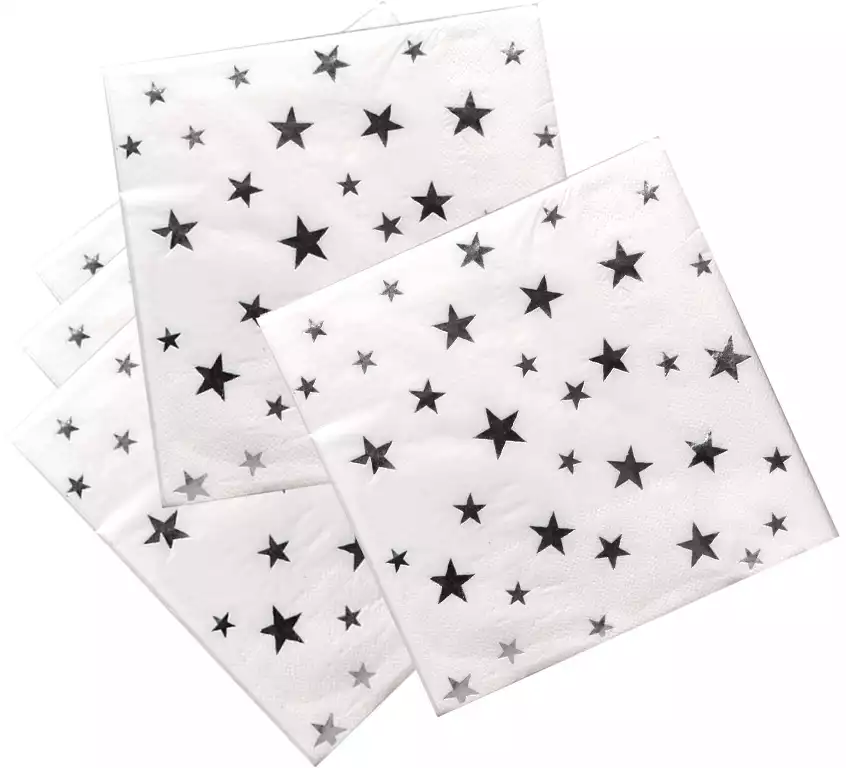 Салфетки звезды 33*33 20 шт