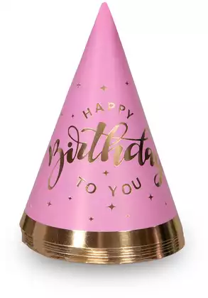 Коклпачки розовые 19 см.6 шт