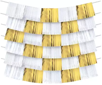 Гирлянда фотозона золото-серебро 152*25