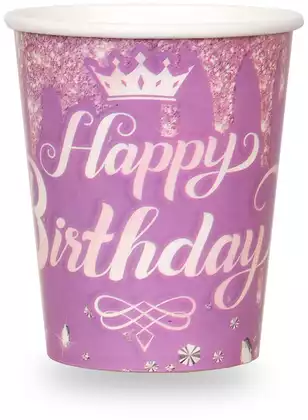 Набор стаканов фиолетовые 6 шт