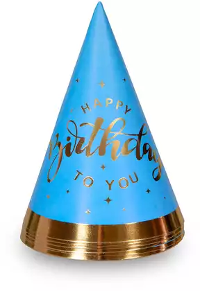 Набор колпачков синие 19 см.6 шт