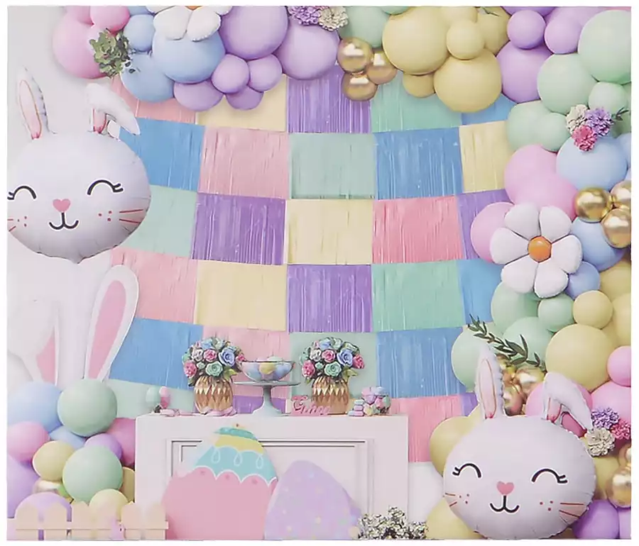 Гирлянда цветная фотозона 152*25 6шт в наборе