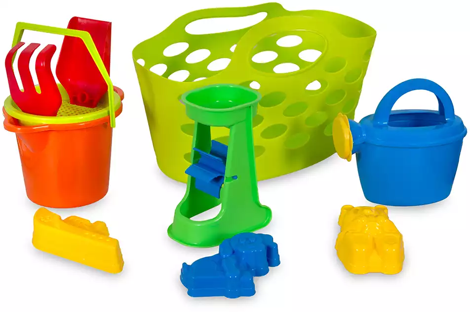 Песочный набор В КОРЗИНКЕ 9 пр.26-11097-ДМ2 Zebratoys