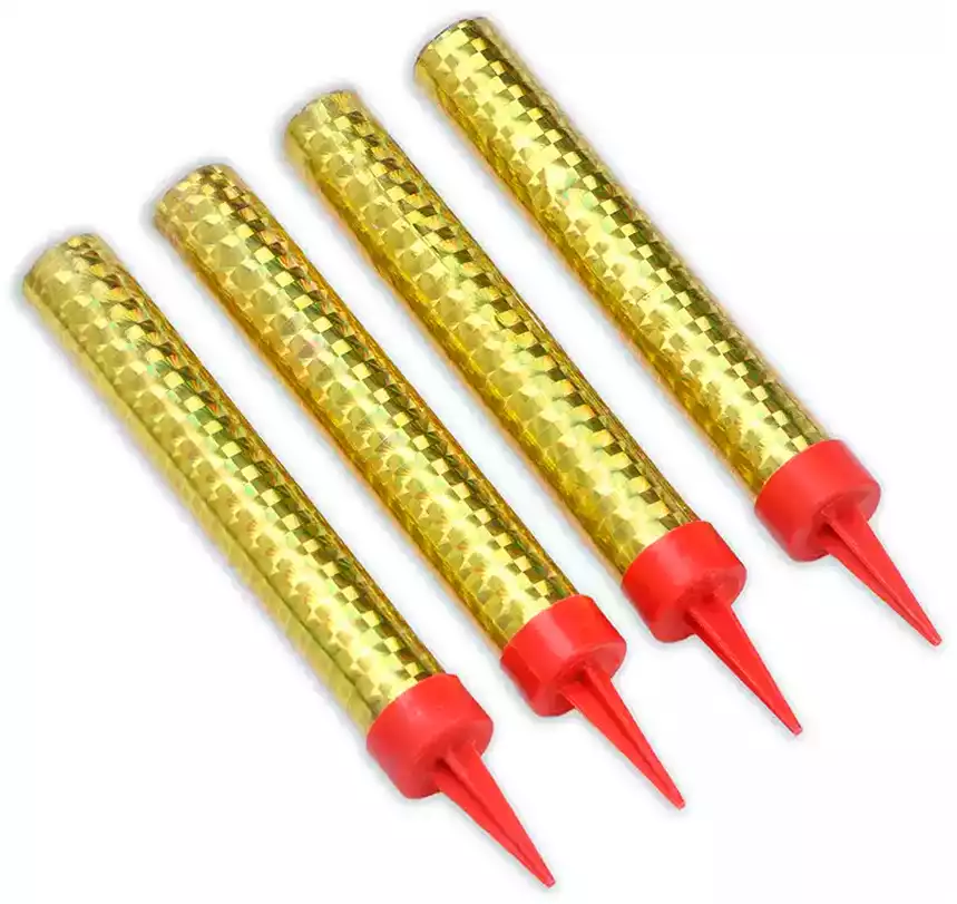 Набор свечей для торта Фонтан (4 шт) 10 см.время горения 35 сек.