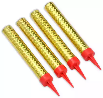 Набор свечей для торта Фонтан (4 шт) 10 см.время горения 35 сек.