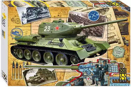 Пазл 500 эл. Танк Т-34 91067 STEPpuzzle