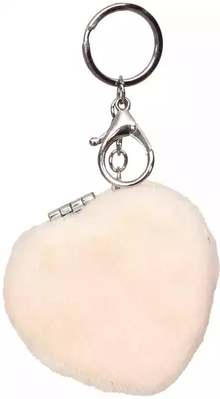 Брелок-зеркало Сердце беж 058D-8465D