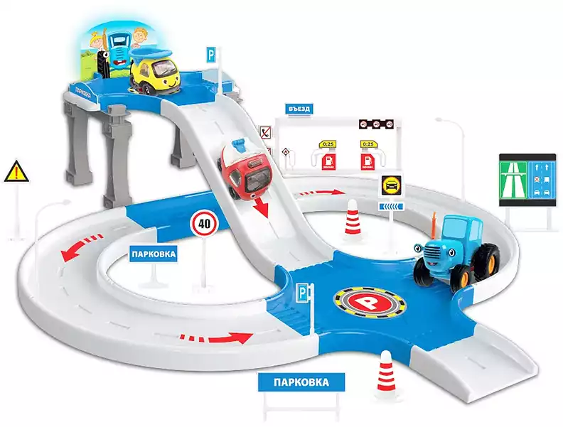 Парковка СИНИЙ ТРАКТОР(1-трактор), A1521619W-R ТЕХНОДРАЙВ