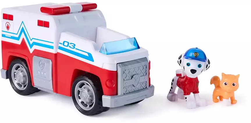 Щенячий патруль. Игровой набор, Поисковый отряд, машинка с фигуркой Маршалл, 20 см. Paw Patrol 70809