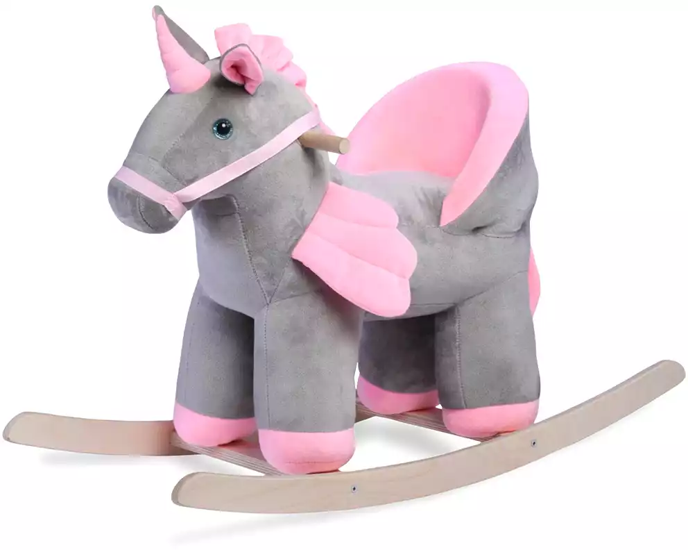 Качалка Единорог малый со спинкой См-810-13_с/р