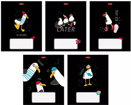 Тетрадь 18л клетка Приключения чайки 095050