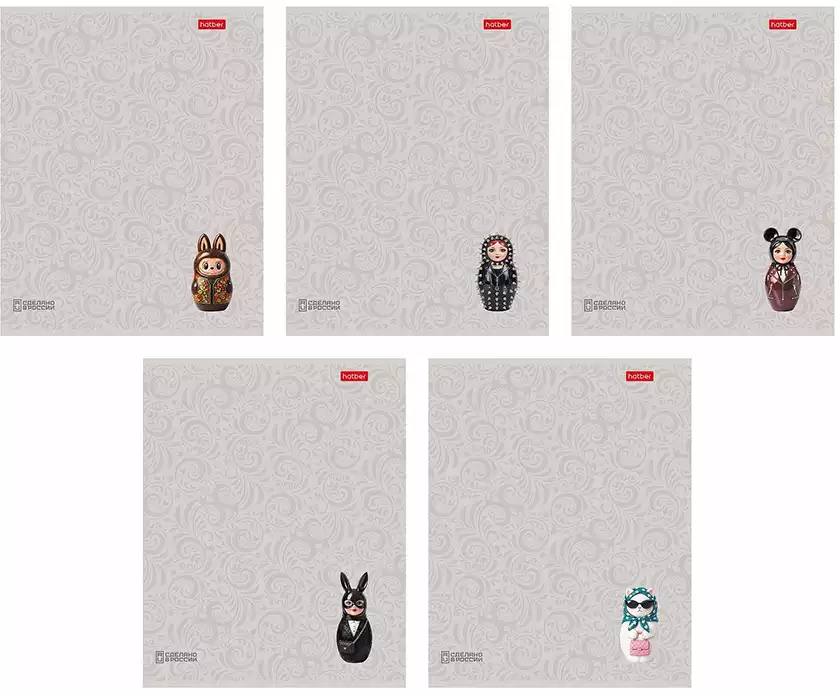 Тетрадь 48л клетка Матрешки A LA RUSSE 095881