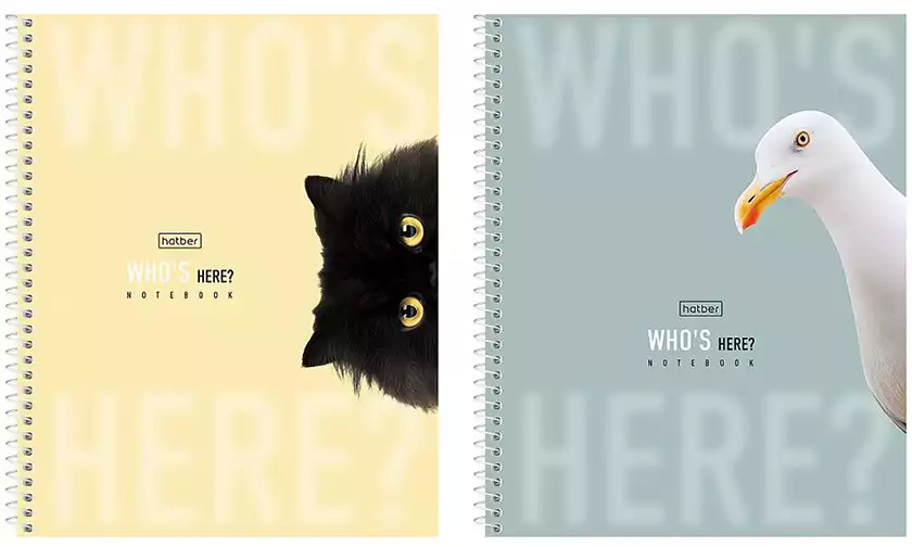 Тетрадь 96л клетка Кто здесь? на спирали 093670