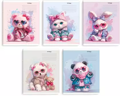 Тетрадь 18л клетка ДЕРЗКИЕ ЗВЕРУШКИ 70907