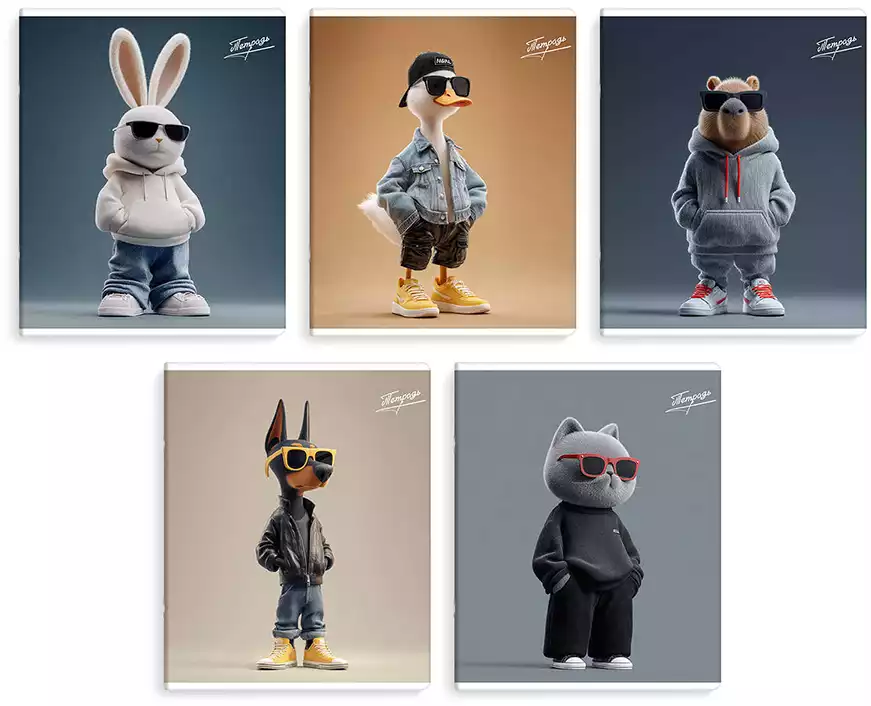 Тетрадь 48л клетка ЗУМЕРЫ 70931