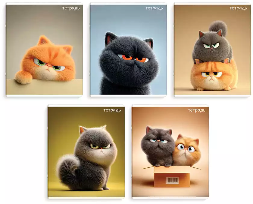 Тетрадь 48л клетка КОТЯРЫ 70945