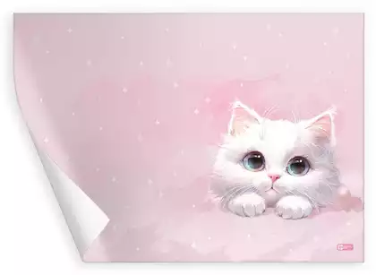 Плёнка цветная для уроков труда 50х70см БЕЛЫЙ КОТ 72994