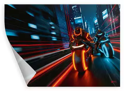 Плёнка цветная для уроков труда 50х70см НОЧНЫЕ МОТОЦИКЛИСТЫ 72998