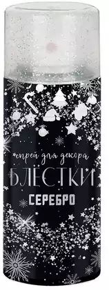 Спрей для декора 40 г серебро 96449
