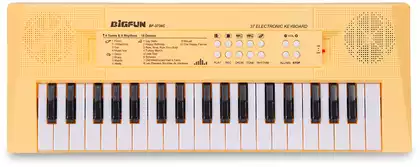 Синтезатор BF-3738C, желтый, 37 кл, микрофон, свет/звук, в/к