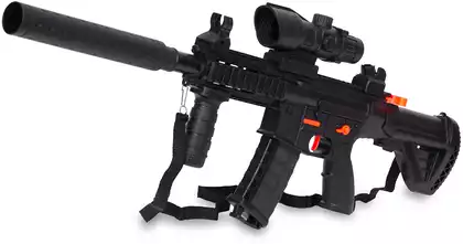 Автомат HK416 с мягкими пулями 2в1 66см 72838 с аккумулятором в/к