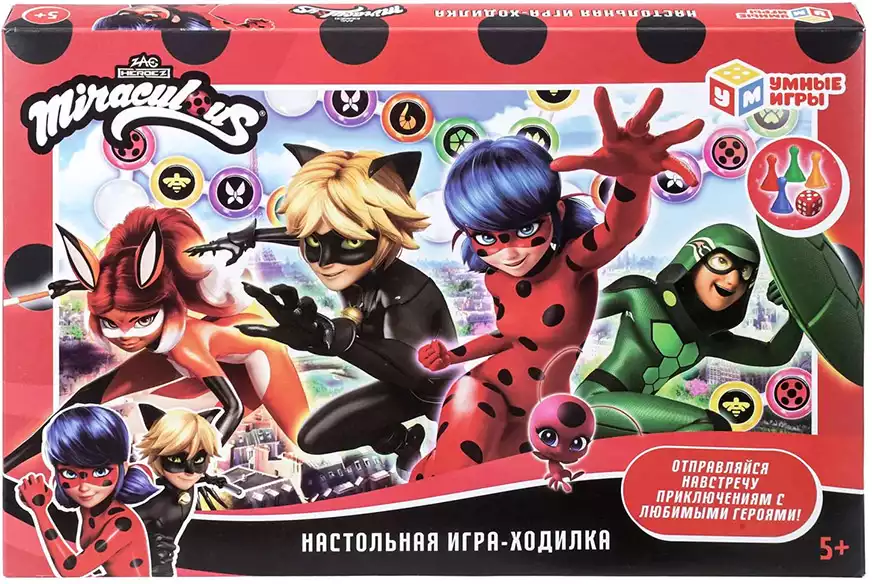Настольная игра-ходилка Леди Баг и Супер-кот. 4630395063203