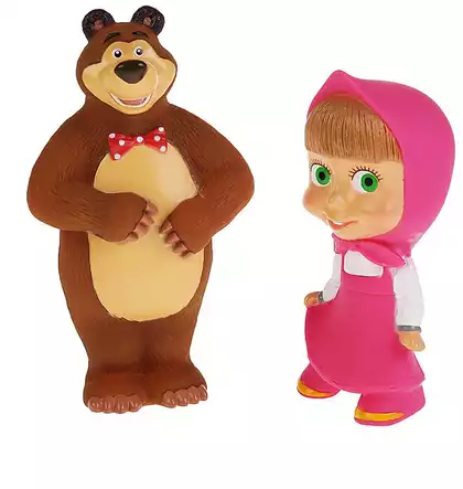 Игрушка для ванны Маша и Медведь, 117R-PVC КАПИТОШКА в/с