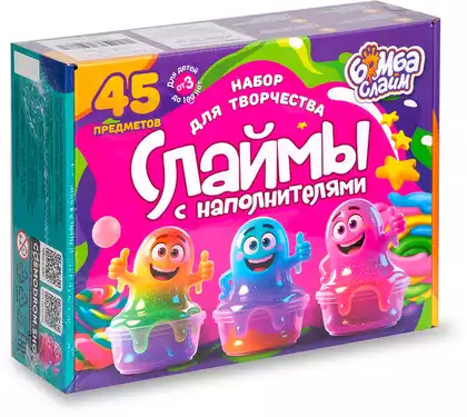 Набор для проведения опытов Cлаймы набор 45Предметов BS45