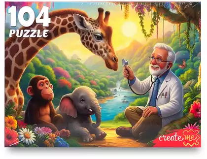 Пазл 104 эл.Чуковский. Айболит Х104-5062 Рыжий кот