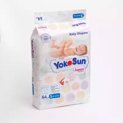 YOKOSUN Подгузники S (до 6 кг) 64 шт