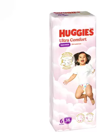 Трусики-подгузники HUGGIES Ультра Комфорт 6 (15-25кг) 38шт д/д 591681